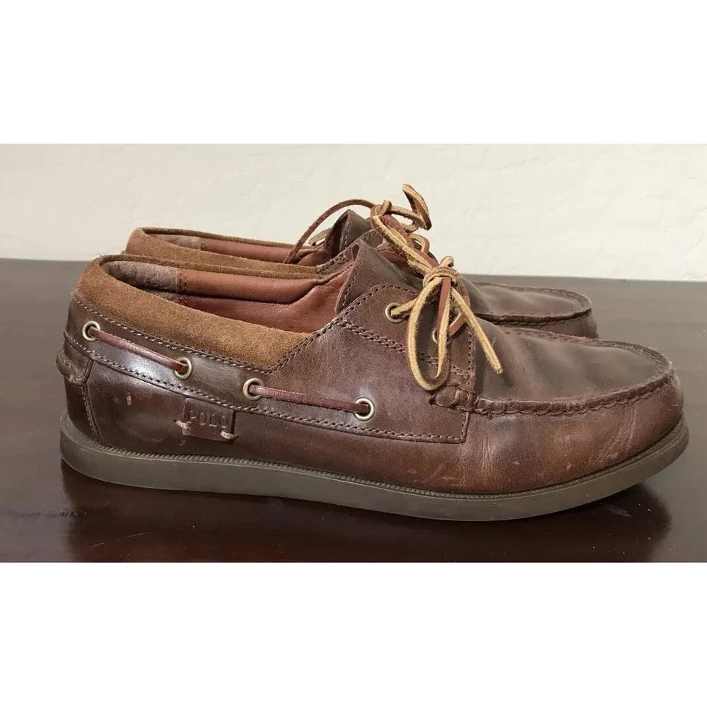 Ralph Lauren Polo Sport Mens Casual Boat Deck Shoes 8.5D